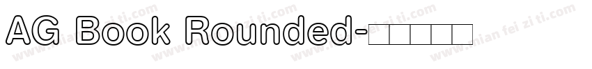 AG Book Rounded字体转换